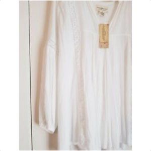 Ralph Lauren Denim & Supply Cream Lace Poet Blouse
